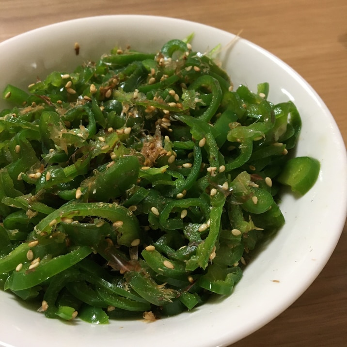 レンジで簡単!無限ピーマン
